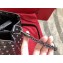 Valentino Rockstud Spike Chain Tote Bag 0061 Crinkled Black
