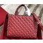 Valentino Rockstud Spike Chain Tote Bag 0061 Red