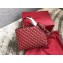 Valentino Rockstud Spike Chain Tote Bag 0061 Red