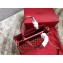 Valentino Rockstud Spike Chain Tote Bag 0061 Red
