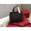 Valentino Rockstud Spike Chain Tote Bag 0061 Black