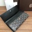Goyard Varenne Long Flap Wallet Black