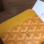 Goyard Zip Around Short Wallet Card Holder Coin Purse Yellow