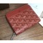 Goyard Zip Around Short Wallet Card Holder Coin Purse Red