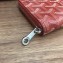 Goyard Zip Around Short Wallet Card Holder Coin Purse Red