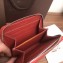 Goyard Zip Around Short Wallet Card Holder Coin Purse Red