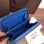 Goyard Zip Around Short Wallet Card Holder Coin Purse Blue