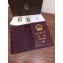 Goyard Grenelle Passport Holder Wallet Burgundy