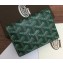 Goyard Malesherbes Card Case Wallet Green