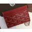 Goyard Saint Sulpice Credit Card Holder Wallet Red