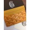 Goyard Saint Sulpice Credit Card Holder Wallet Yellow