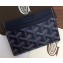 Goyard Saint Sulpice Credit Card Holder Wallet Dark Blue