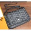 Goyard Plumet Wallet Clutch Bag with Strap Gray