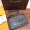 Goyard Plumet Wallet Clutch Bag with Strap Gray