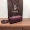 Goyard Wooden Handle Saigon Mini Tote Bag with Shoulder Strap Burgundy
