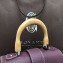 Goyard Wooden Handle Saigon Mini Tote Bag with Shoulder Strap Burgundy