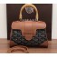 Goyard Wooden Handle Saigon Mini Tote Bag with Shoulder Strap Brown
