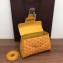 Goyard Wooden Handle Saigon Mini Tote Bag with Shoulder Strap Yellow