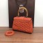 Goyard Wooden Handle Saigon Mini Tote Bag with Shoulder Strap Orange