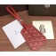 Goyard Luggage Tag Bag Charm Red