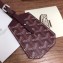 Goyard Luggage Tag Bag Charm Burgundy