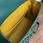 Goyard Wooden Handle Saigon Mini Tote Bag with Shoulder Strap Green