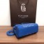 Goyard Wooden Handle Saigon Mini Tote Bag with Shoulder Strap Blue