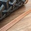 Goyard Wooden Handle Saigon Mini Tote Bag with Shoulder Strap Brown