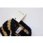 Gucci Wool Web Headband 457838 Black/Gold