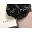 Gucci Velvet GG Diamond Headband Black