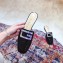 Gucci Crystal G Slipper Patent Black 2019