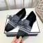 Chanel Grosgrain Loafers with Pearls and Bow G34249 Glitter Silver Gray 2019