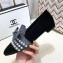 Chanel Grosgrain Loafers with Pearls and Bow G34249 Glitter Silver Gray 2019