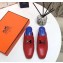 Hermes Heel 4.5cm Paradis Mules With Palladium-Plated H Buckle Red