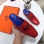Hermes Heel 4.5cm Paradis Mules With Palladium-Plated H Buckle Red