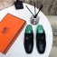 Hermes Heel 4.5cm Paradis Mules With Palladium-Plated H Buckle Black