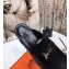 Hermes Heel 4.5cm Paradis Mules With Palladium-Plated H Buckle All Black