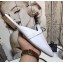 Hermes Calfskin Oz Mules With Palladium-Plated Kelly Buckle White