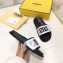 Fendi Slides Multicolour FF Logo Canvas White 2019
