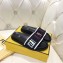Fendi Slides Multicolour FF Logo Canvas Black 2019