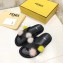 Fendi Slides Mink Pompom Black 2019