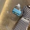 Fendi All-Over FF Motif Leather Mini Baguette Bag Pale Blue 2019