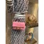 Fendi All-Over FF Motif Leather Mini Baguette Bag Pink 2019
