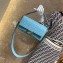 Fendi All-Over FF Motif Leather Medium Baguette Bag Pale Blue 2019