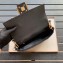 Fendi All-Over FF Motif Leather Medium Baguette Bag Black 2019
