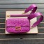 Fendi All-Over FF Motif Leather Medium Baguette Bag Purple 2019