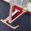 Louis Vuitton Capucines PM Bag Colorblock M51814 Black/Apricot/Red