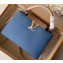 Louis Vuitton Capucines PM Bag Colorblock Bleu Naval