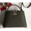 Louis Vuitton Capucines BB Bag Python Handle Army Green