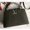 Louis Vuitton Capucines PM Bag Python Handle N93799 Army Green